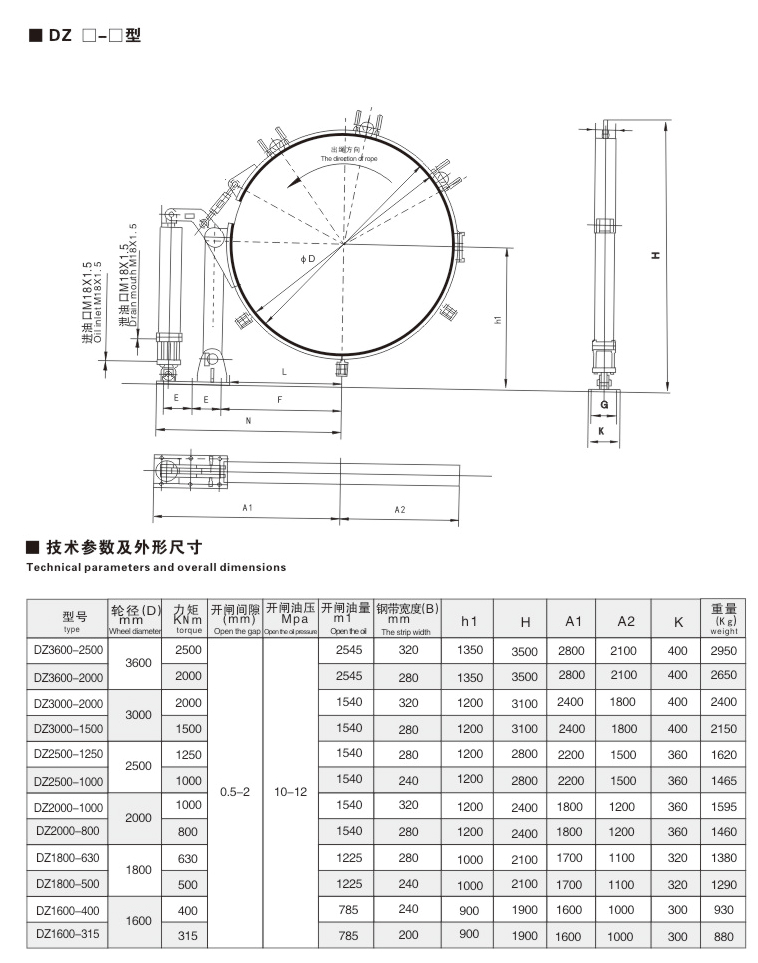 DZ系列带式制动器10