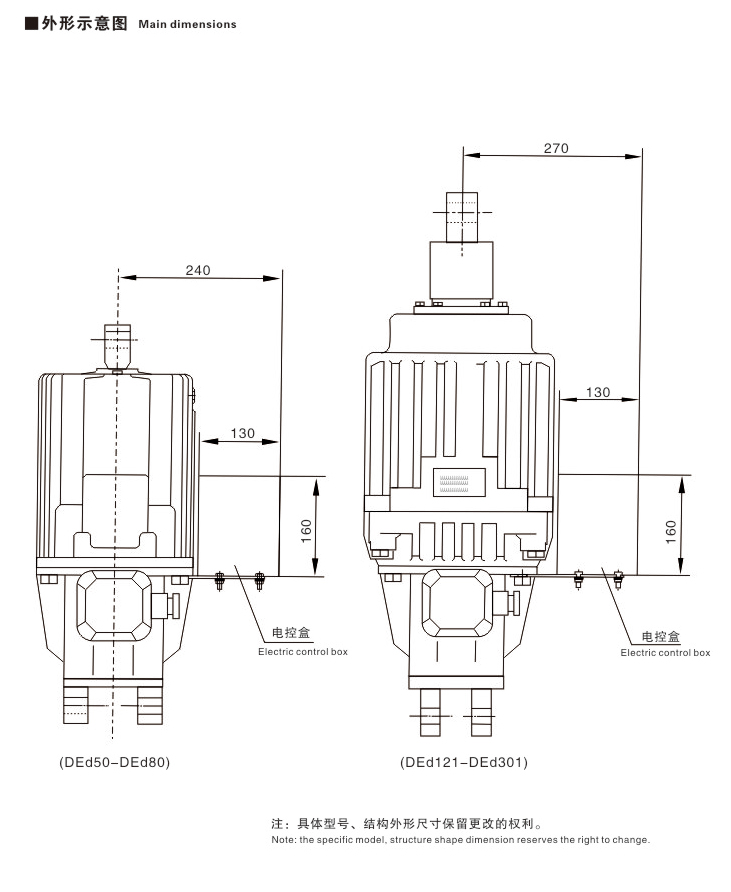 DEd系列电磁节能液压推动器02